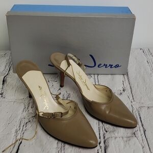 VINTAGE John Jerro Sling Back Heels Need Repair 8N